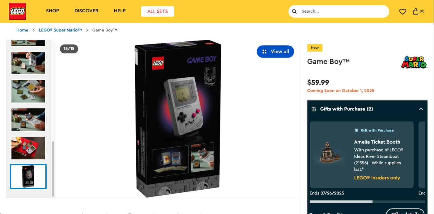 How Much the LEGO Game Boy Costs